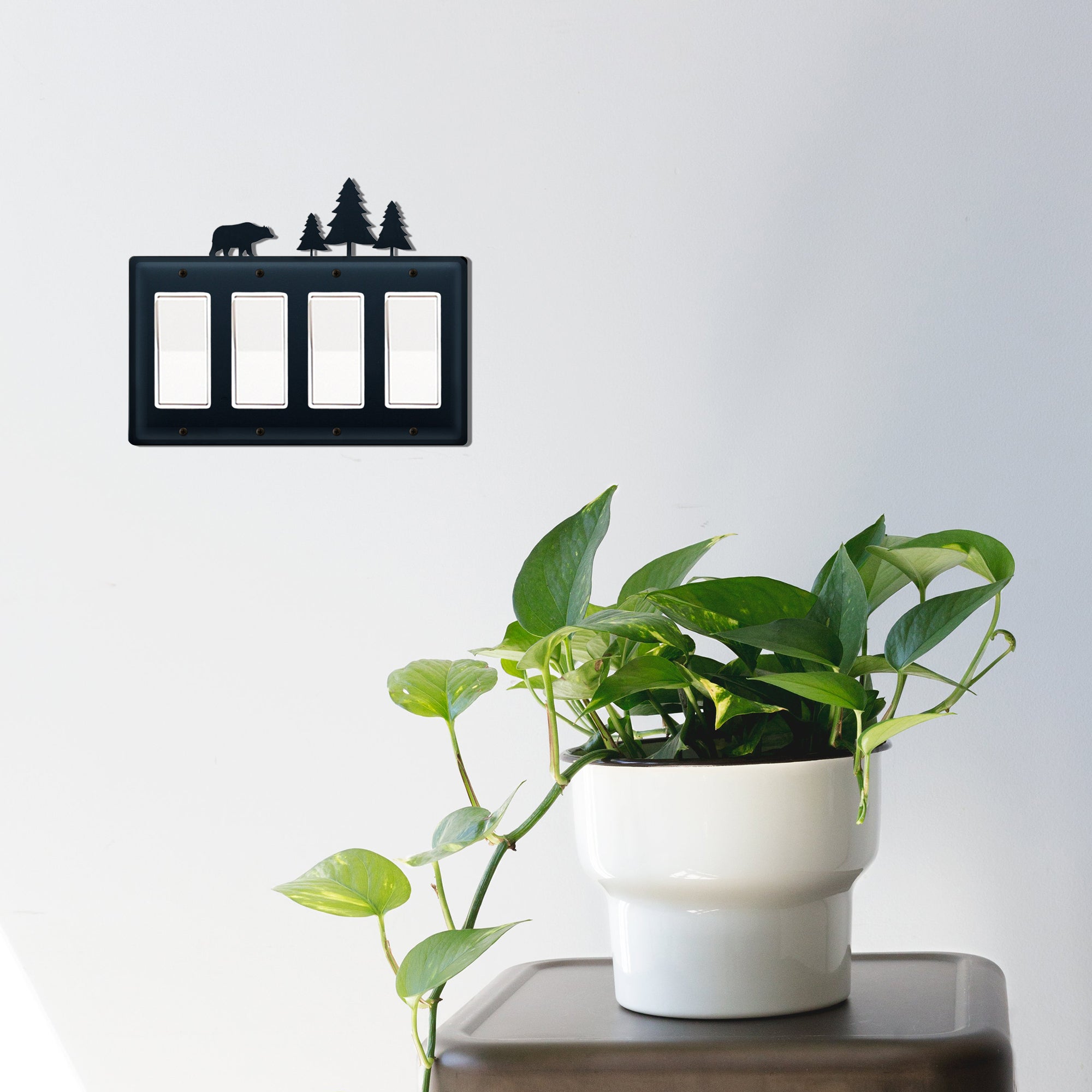 Bear & Pine Trees Quad. GFI CUSTOM Product Cover