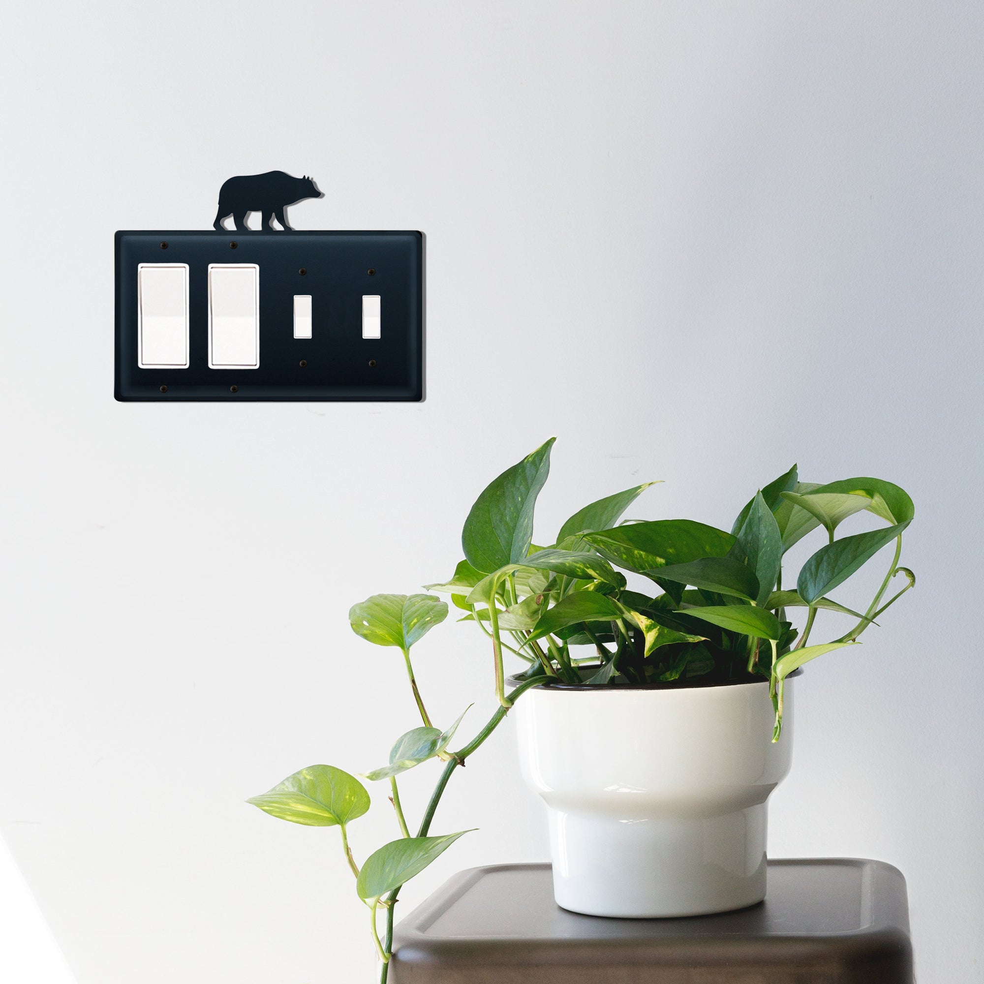 Bear Double GFI CUSTOM Product Double Switch Cover