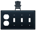 Adirondack Single Outlet CUSTOM Product Triple Switch Cover