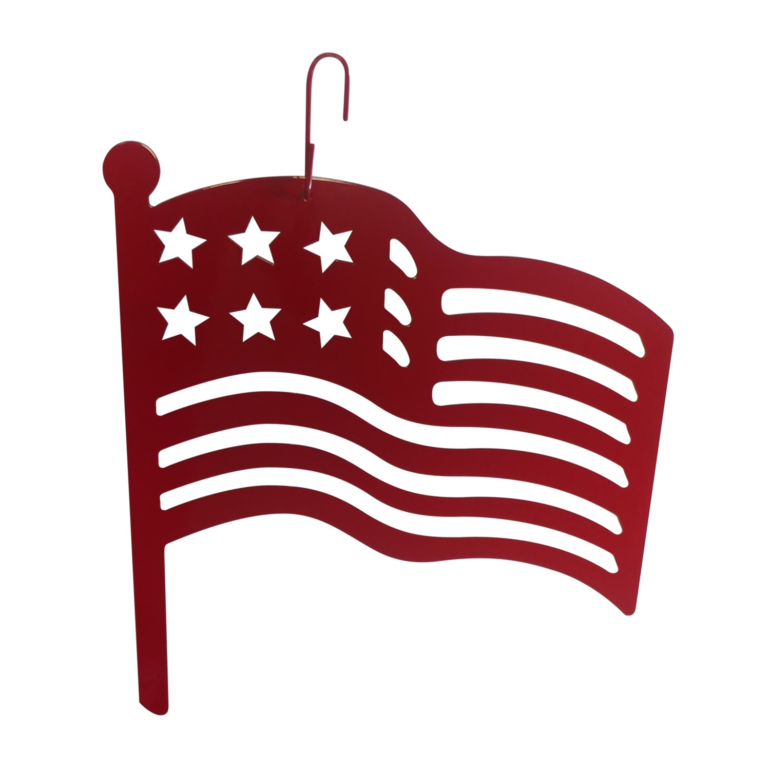 American Flag Decorative Hanging Silhouette- New RED Color