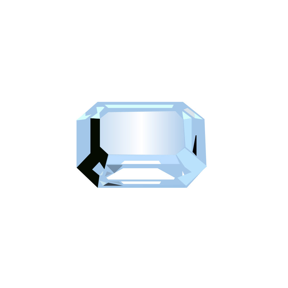 Aquamarine Gemstone Octagon Cut